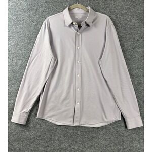 Rhone Commuter Shirt Mens Large Slim Fit Lavender Purple Performance Button Down